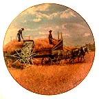 Harvesting At Last collector plate by Emmett Kaye