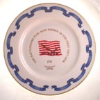 The Rattlesnake Flag - First Navy Jack - 1776 collector plate
