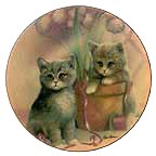 Playful Companions collector plate by Ruanne Manning