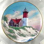Nauset Light collector plate by Charles Carter