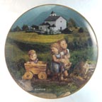 July - Summer Stroll collector plate by M I Hummel
