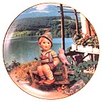 Carefree Days - June collector plate by M I Hummel