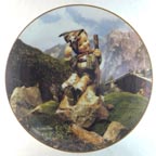 October - Autumn Outing collector plate by M I Hummel