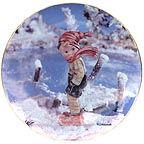January - Year's First Snow collector plate by M I Hummel