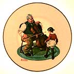 Grandpa's Girl collector plate by Norman Rockwell