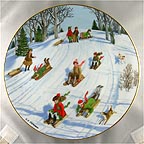 What A Ride collector plate by Charlotte Sternberg