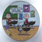 Big Man on Campus collector plate by Charles M. Schulz