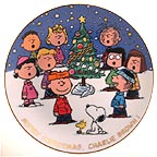 Merry Christmas, Charlie Brown! collector plate by Charles M. Schulz