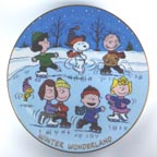 Winter Wonderland collector plate by Charles M. Schulz