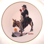 The Tourist collector plate by Norman Rockwell