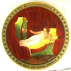 The Sixth Commandment - Thou Shalt Not Commit Adultry collector plate by Mary Mayo