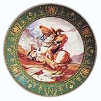 Bonaparte Crossing The Alps collector plate by Claude Boulme