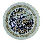 Lafayette Wounded At The Battle Of Brandywine collector plate by Andre Restieau
