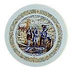 The Landing At North Island collector plate by Andre Restieau