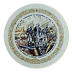 Lafayette At The Siege Of Yorktown collector plate by Andre Restieau