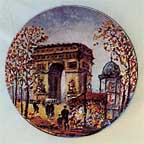 L' Arc De Triomphe collector plate by Louis Dali