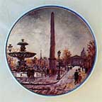 La Place De La Concorde collector plate by Louis Dali