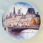 L' Hotel De Ville De Paris collector plate by Louis Dali