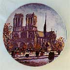 La Cathedrale Notre Dame collector plate by Louis Dali