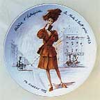 Helene The Intrepid, Fashion At All Costs, 1943 collector plate by Francois Ganeau