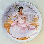 Scarlet In Crinoline, The Inaccessible Woman, 1865 collector plate by Francois Ganeau