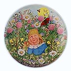 All Things Bright And Beautiful collector plate by Linda Worrall