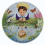 Looking Glass River collector plate by Linda Worrall