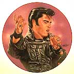 Blues And Black Leather collector plate by Mark Stutzman