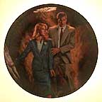Indiana Jones And Dr. Schneider collector plate by Victor Gadino
