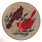Cardinals collector plate by Jeanne M. Warth