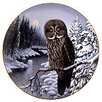 Phantom Of The North - Manitoba's Great Gray Owl collector plate by Terry McLean