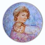 Abby And Lisa collector plate by Edna Hibel