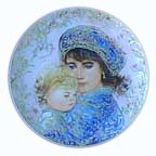 Catherine And Heather collector plate by Edna Hibel