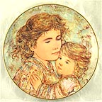 Cora And Linda collector plate by Edna Hibel