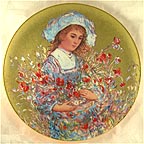 Lily collector plate by Edna Hibel
