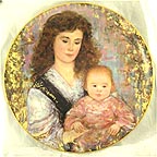 A Blessed Holiday collector plate by Edna Hibel