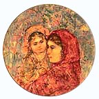 Lucia And Child collector plate by Edna Hibel