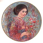 O'Hana collector plate by Edna Hibel