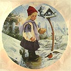 Winter Liebchen (Sweetheart) collector plate by Von Ault