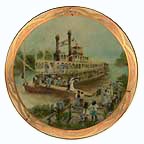 Riverboat Honeymoon - artist signed collector plate by Rusty Money