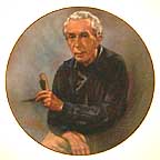 Portrait Of Rockwell collector plate by Clarence Thorpe