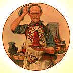 The Inventor collector plate by Norman Rockwell