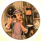 Party Line collector plate by Norman Rockwell