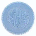 Life, Liberty And The Pursuit Of Happiness - Blue collector plate