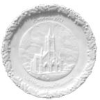 Saint Mary's In The Mountains - White Satin collector plate