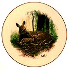Whitetail Deer collector plate by Don Balke