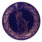 Statue Of Liberty Centennial collector plate by Jeffrey Matthews
