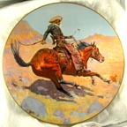 The Cowboy collector plate by Frederic Remington