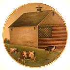 Proud Pasture collector plate by Lowell Herrero