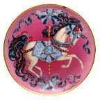 Peaceful Prancer collector plate by Maureen Drolak-Jensen